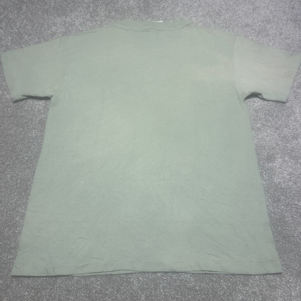 Vintage 90s Techstyles Mens M Montauk New York World Class Resort T Shirt Green - Picture 2 of 8